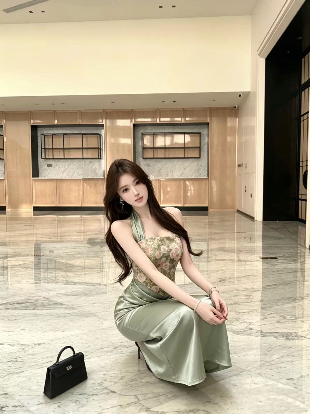 패션 섹시함 중식 행침 목 튜브탑 드레스 상세 이미지 10
