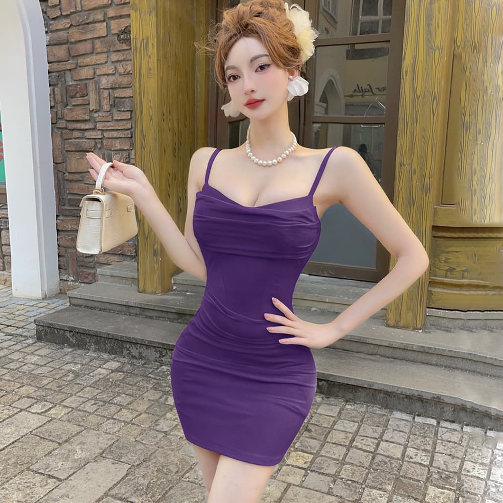 실사 순수한 욕망 바람 섹시함 작은 심장 기계 레이스 생선뼈 슬립 여성 드레스 새로운 명문 여성 주름 타이트 스커트 미니 스커트 이미지 2