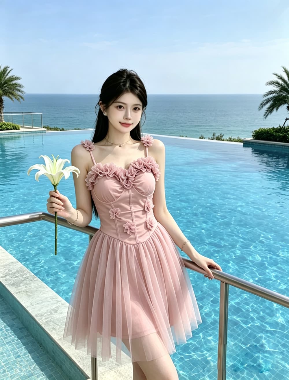 실사 섹시한 여자 새로운 순수한 욕망 슬림해 보이는 망사 연회 예복 치마 튜브탑 작은 키 미니 스커트 슬립 드레스 상세 이미지 8