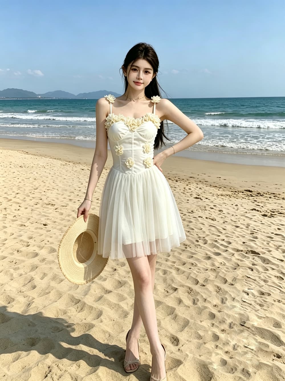 실사 섹시한 여자 새로운 순수한 욕망 슬림해 보이는 망사 연회 예복 치마 튜브탑 작은 키 미니 스커트 슬립 드레스 상세 이미지 16