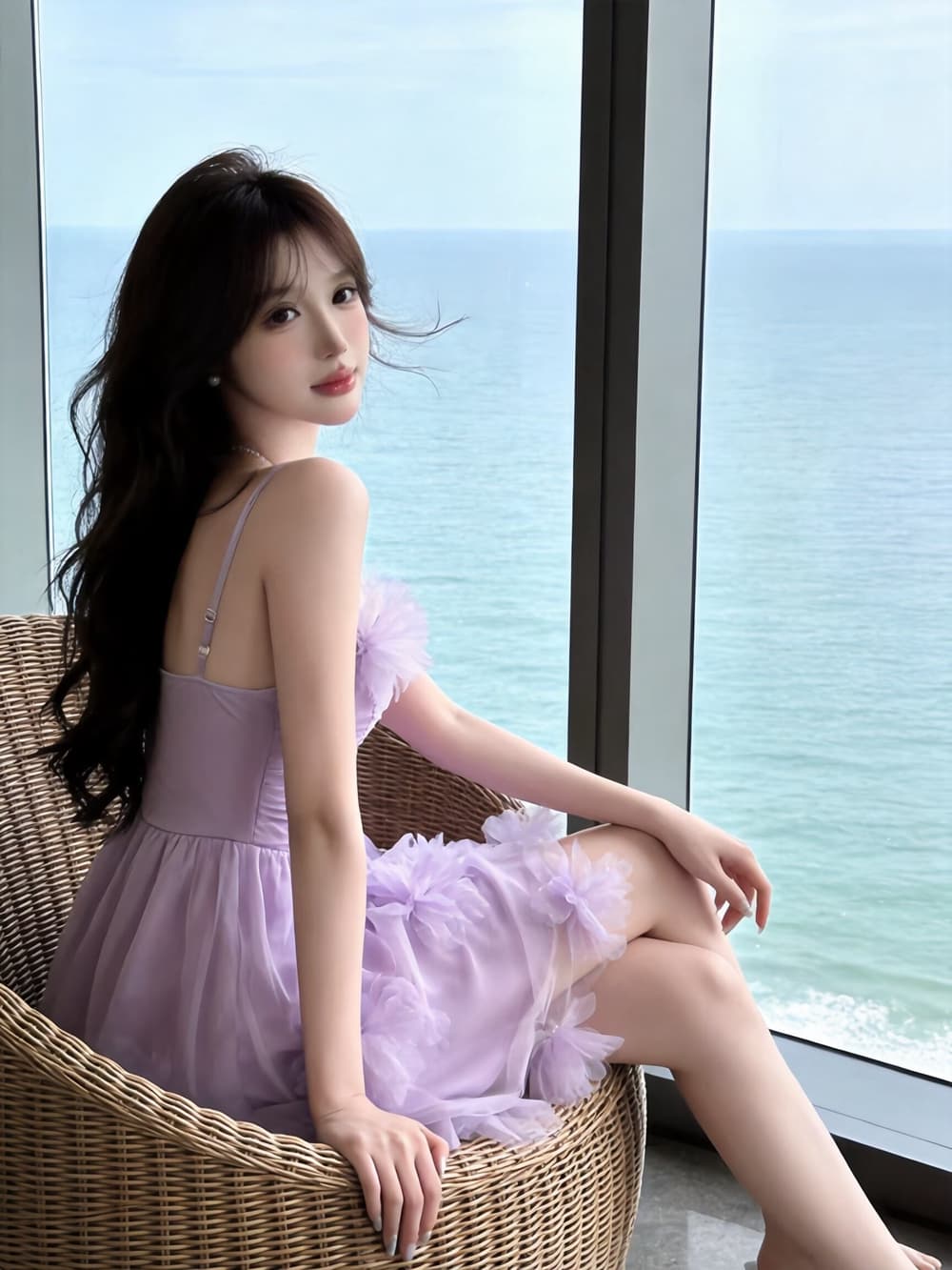 실사 요정 공차 가짜 바람 신선함 슬립 여성 드레스 여름 3 차원 망사 꽃 허리 수축 예복 미니 스커트 상세 이미지 13