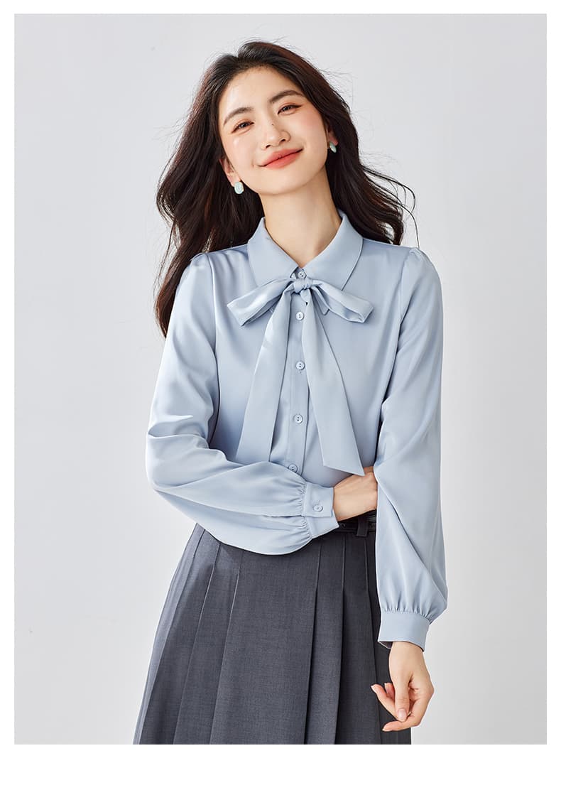 쉬폰 여성 셔츠 가을 새로운 경력 착용 가져 가라. 긍정적 인 로드 중 화이트 출퇴근 맨위 교사 면접 세트 셔츠 상세 이미지 22