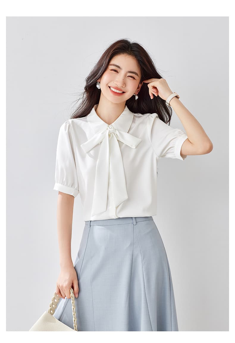 쉬폰 여성 셔츠 가을 새로운 경력 착용 가져 가라. 긍정적 인 로드 중 화이트 출퇴근 맨위 교사 면접 세트 셔츠 상세 이미지 28