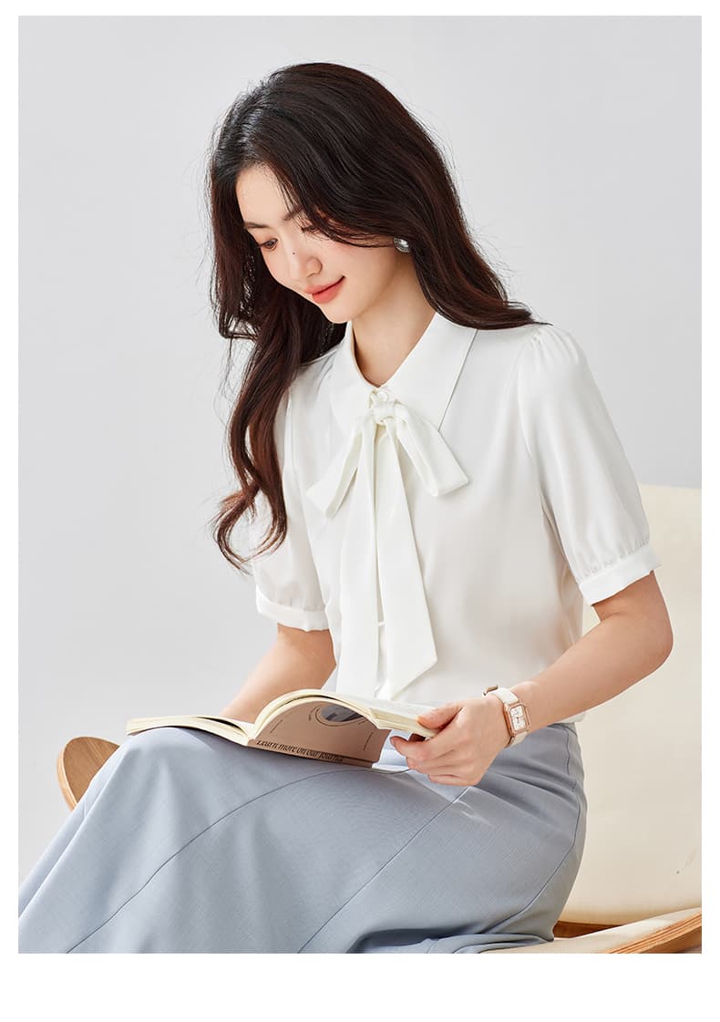 쉬폰 여성 셔츠 가을 새로운 경력 착용 가져 가라. 긍정적 인 로드 중 화이트 출퇴근 맨위 교사 면접 세트 셔츠 상세 이미지 32