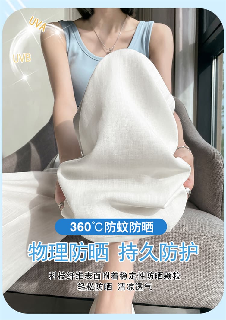 실사 2026 여름 새로운 주간 실크 아마 와이드 레그 팬츠 하이웨이스트 면 린넨 얇은 스타일 캐주얼 바닥 청소 바지 여성 상세 이미지 14