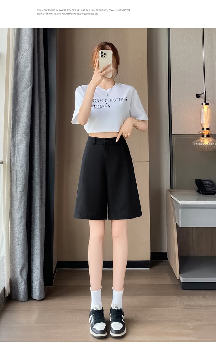 실사 2026 여름 새로운 주간 실크 아마 오부 바지 와이드 레그 팬츠 한 마디 반바지 얇은 스타일 얼음 실크 면 린넨 바지 여성 상세 이미지 65