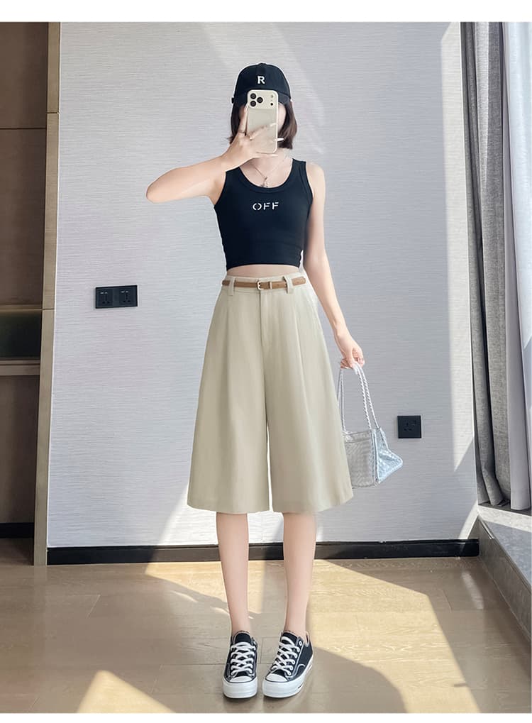실사 2026 여름 새로운 한 마디 반바지 얇은 스타일 면 린넨 바지 주간 실크 아마 오부 바지 와이드 레깅스 바지 상세 이미지 62