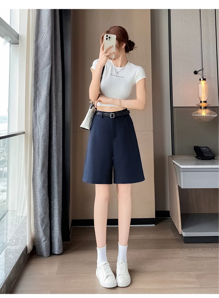 실사 2026 여름 새로운 주간 실크 아마 오부 바지 와이드 레그 팬츠 한 마디 반바지 얇은 스타일 얼음 실크 면 린넨 바지 여성 상세 이미지 63