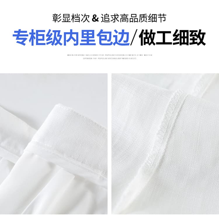 실사 2026 여름 새로운 주간 실크 아마 오부 바지 얇은 스타일 와이드 레그 팬츠 한 마디 반바지 자외선 차단 면 린넨 바지 여성 상세 이미지 38
