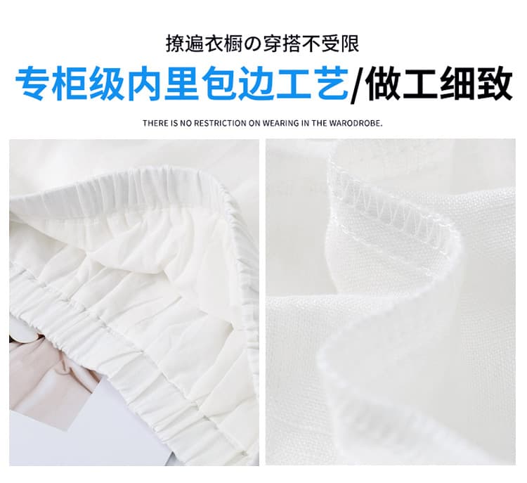 실사 2026 여름 새로운 주간 실크 아마 오부 바지 와이드 레그 팬츠 한 마디 반바지 얇은 스타일 면 린넨 바지 여성 상세 이미지 35