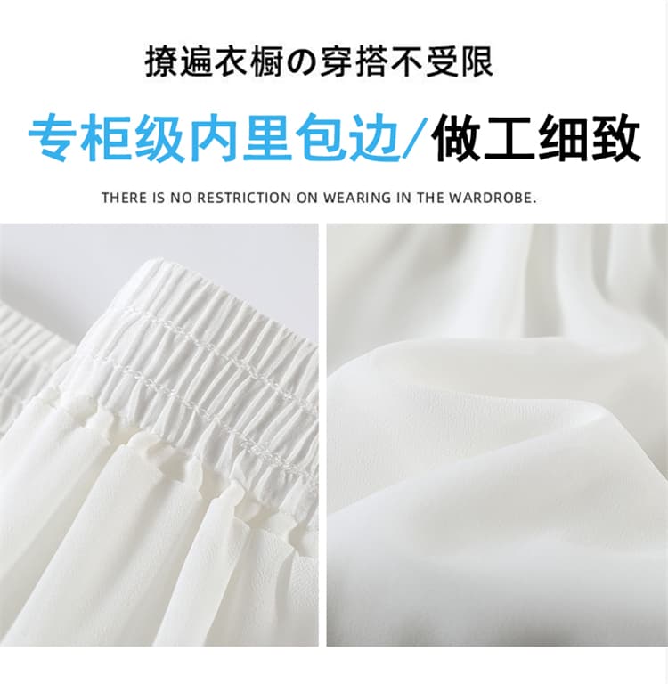 실사 2026 여름 새로운 주간 실크 아마 와이드 레그 팬츠 반바지 레이스 얼음 실크 한 마디 캐주얼 바지 여성 상세 이미지 40