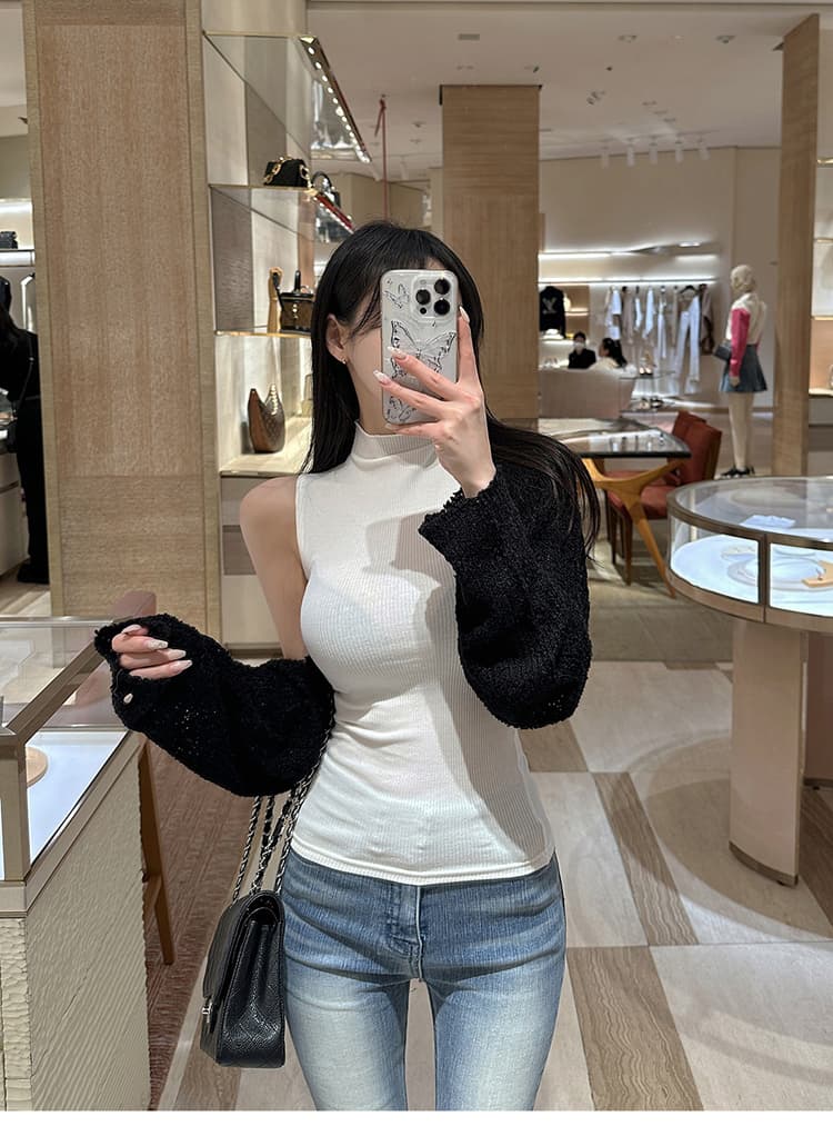 진짜 펭 넓적 다리 부츠컷 청바지 여성 봄 새로운 하이웨이스트 슬림해 보이는 몸매 가꾸기 신축성 바닥 청소 타이트 호스 슈 바지 상세 이미지 15