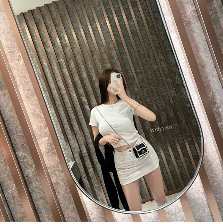 boolibyoo 펭 넓적 다리 와일드 원에서 미국인 뜨거운 소녀 탄력성 한 마디 카우보이 짧은 스커트 치마 여자 안티 라이트 치마 상세 이미지 14