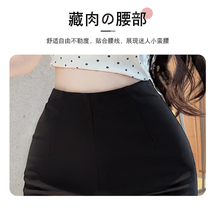 실사 펭 넓적 다리 chill 챠오어 느긋한 다용도 질감 센스 쇼트 스타일 캐주얼 바지 허리 수축 슬림해 보이는 반바지 여성 상세 이미지 11