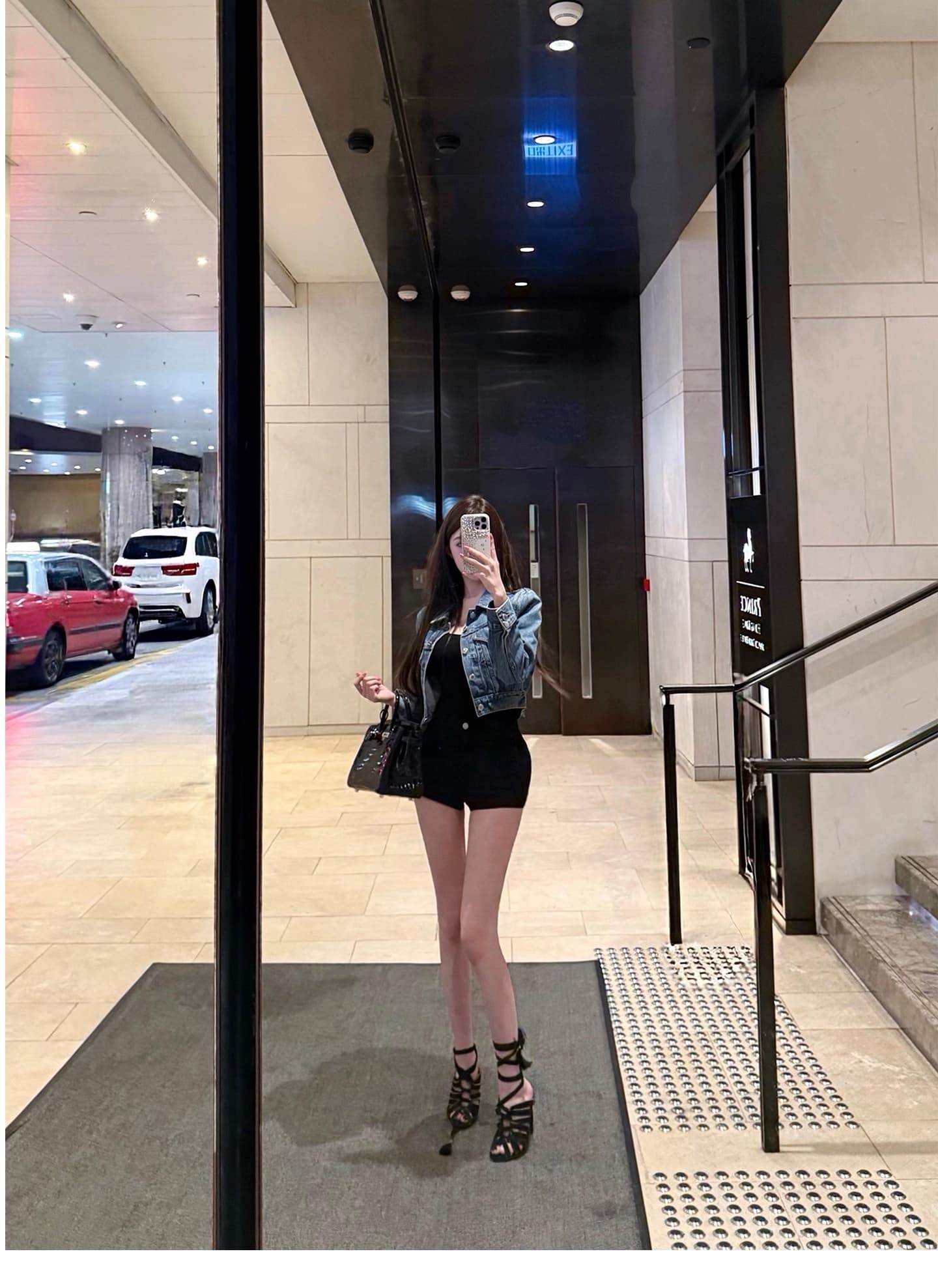 cher 챠오어 수퍼 모델 비율 펭 넓적 다리 타이트 스커트 반바지 여성 여름 검정색 캐주얼 바지 핫걸 핫 바지 상세 이미지 23