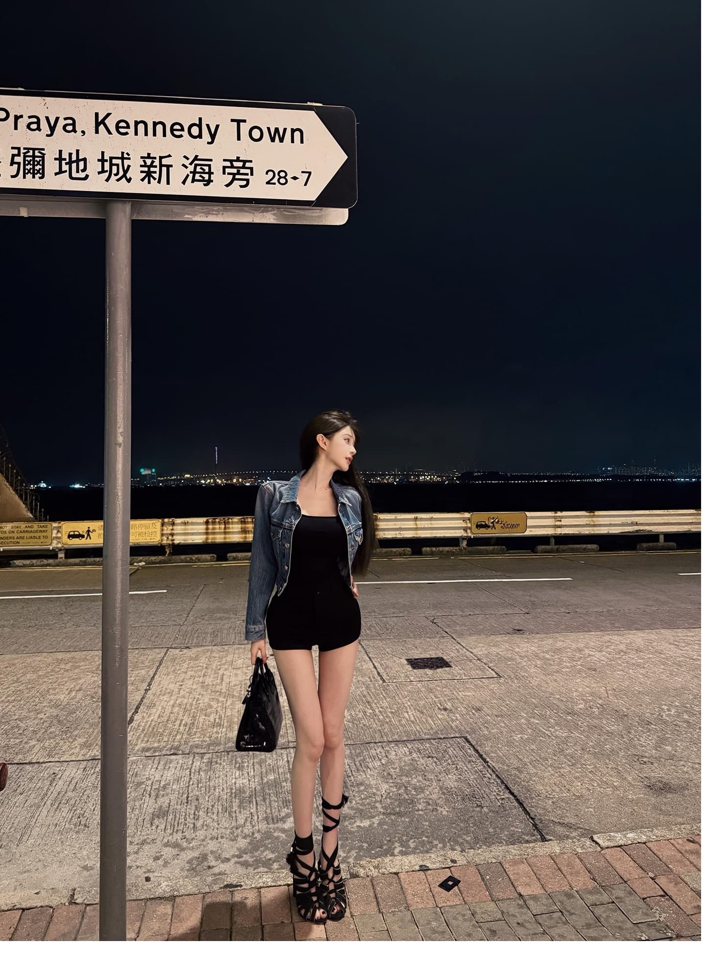 cher 챠오어 수퍼 모델 비율 펭 넓적 다리 타이트 스커트 반바지 여성 여름 검정색 캐주얼 바지 핫걸 핫 바지 상세 이미지 27