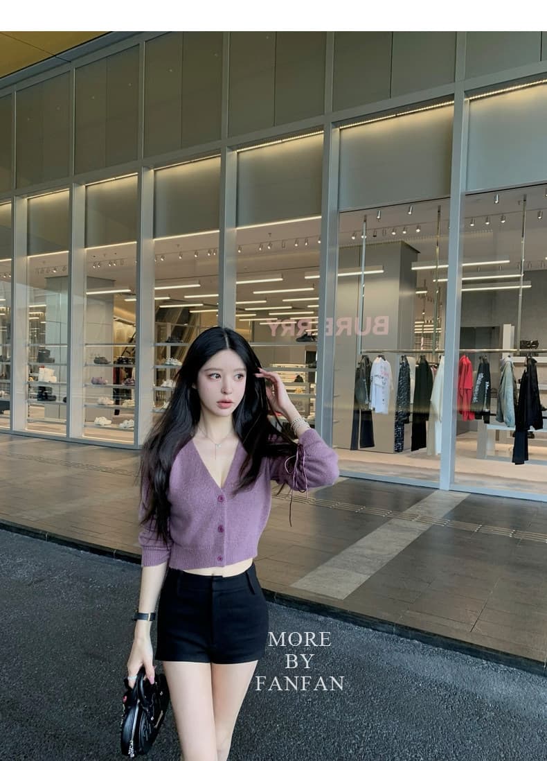 펭 넓적 다리 안녕하세요. 팬 팬 앞이 짧고 뒤가 길다 디자인 진짜 착용 부서 슬림해 보이는 반바지 여성 봄 가을 블랙 둘 색상 캐주얼 바지 상세 이미지 22