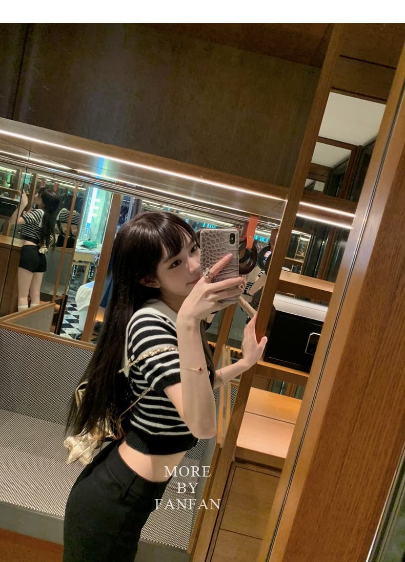 펭 넓적 다리 안녕하세요. 팬 팬 앞이 짧고 뒤가 길다 디자인 진짜 착용 부서 슬림해 보이는 반바지 여성 봄 가을 블랙 둘 색상 캐주얼 바지 상세 이미지 35