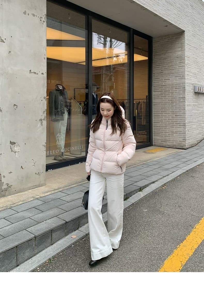 2026 새로운 슈퍼 잘 생긴 얇고 가벼운 갈비 살 몸매 가꾸기 아래 면화 의류 여성 후드 쇼트 스타일 보온 커플 겨울 여성 코트 상세 이미지 28
