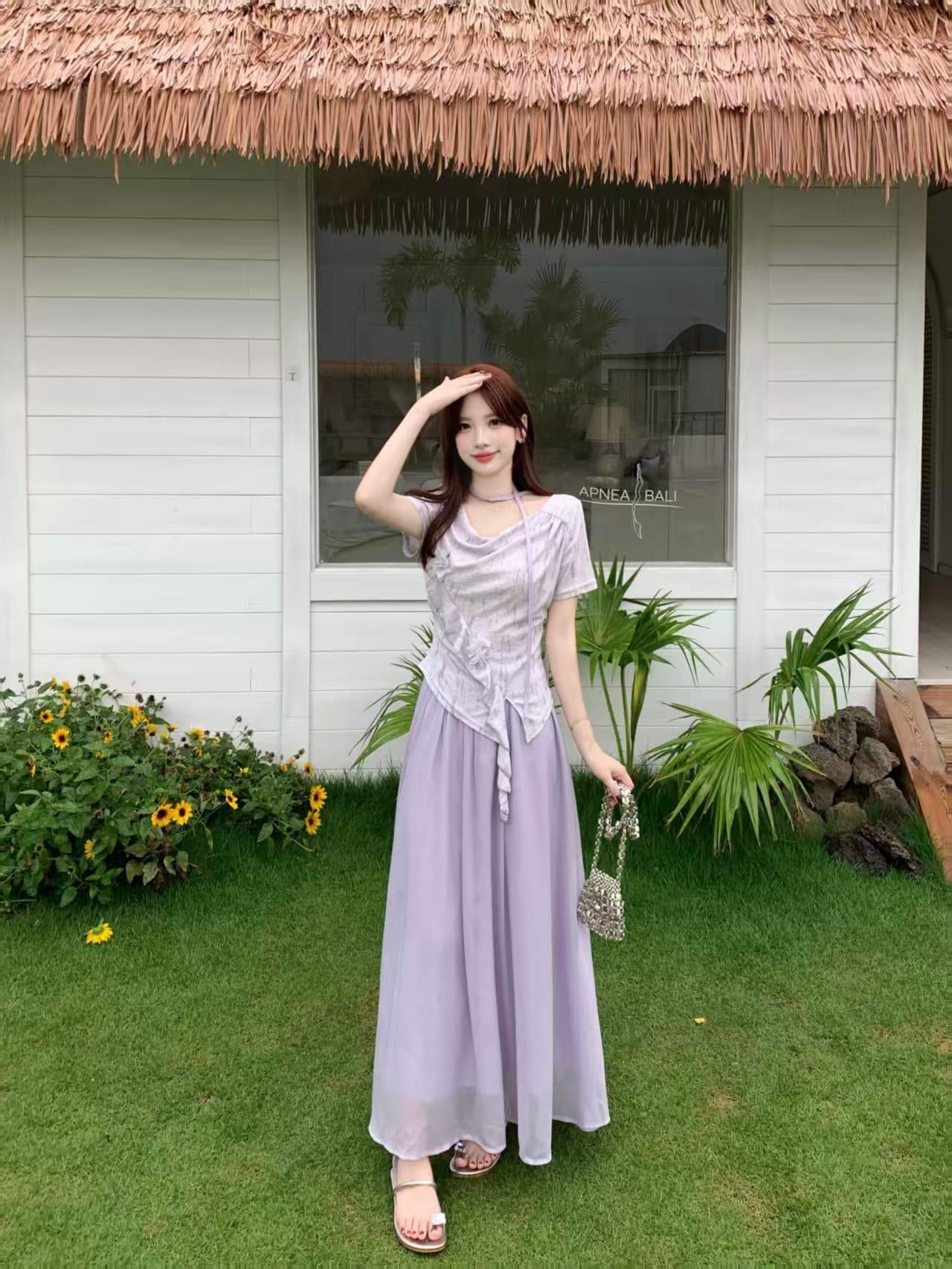 달콤함 흔들다 칼라 반팔 고급 디자인 센스 여름 빅 사이즈 mm 디스플레이 농땡이 부리다 세트 상세 이미지 14