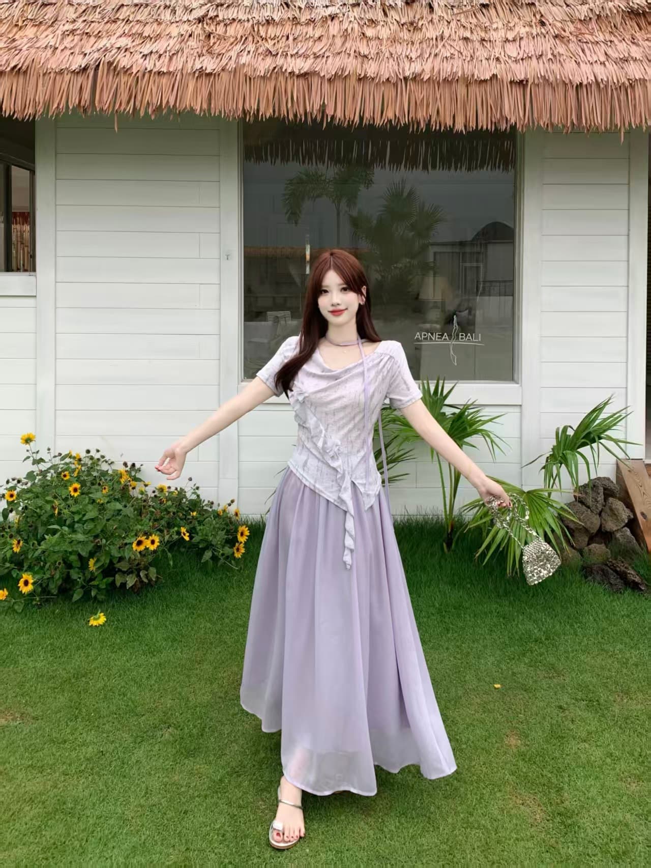 달콤함 흔들다 칼라 반팔 고급 디자인 센스 여름 빅 사이즈 mm 디스플레이 농땡이 부리다 세트 상세 이미지 15