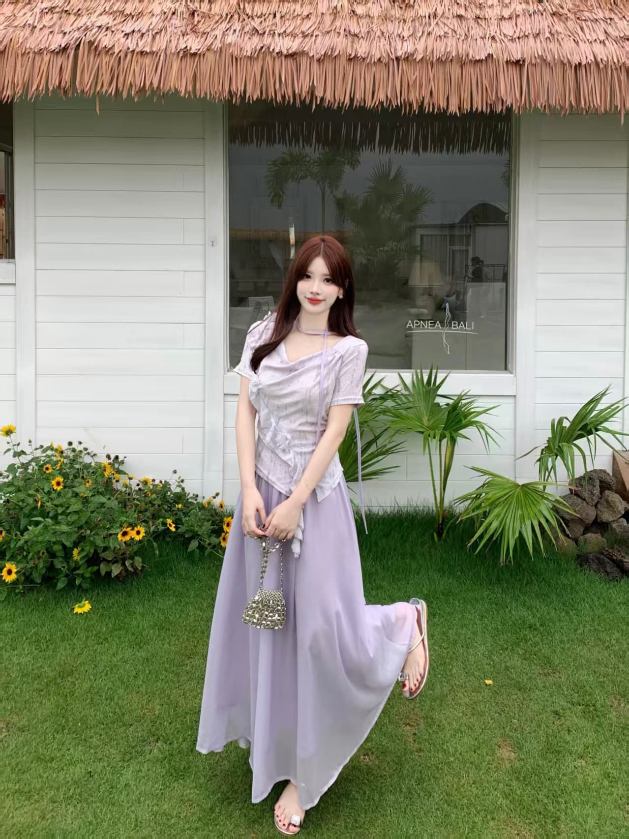 달콤함 흔들다 칼라 반팔 고급 디자인 센스 여름 빅 사이즈 mm 디스플레이 농땡이 부리다 세트 상세 이미지 16