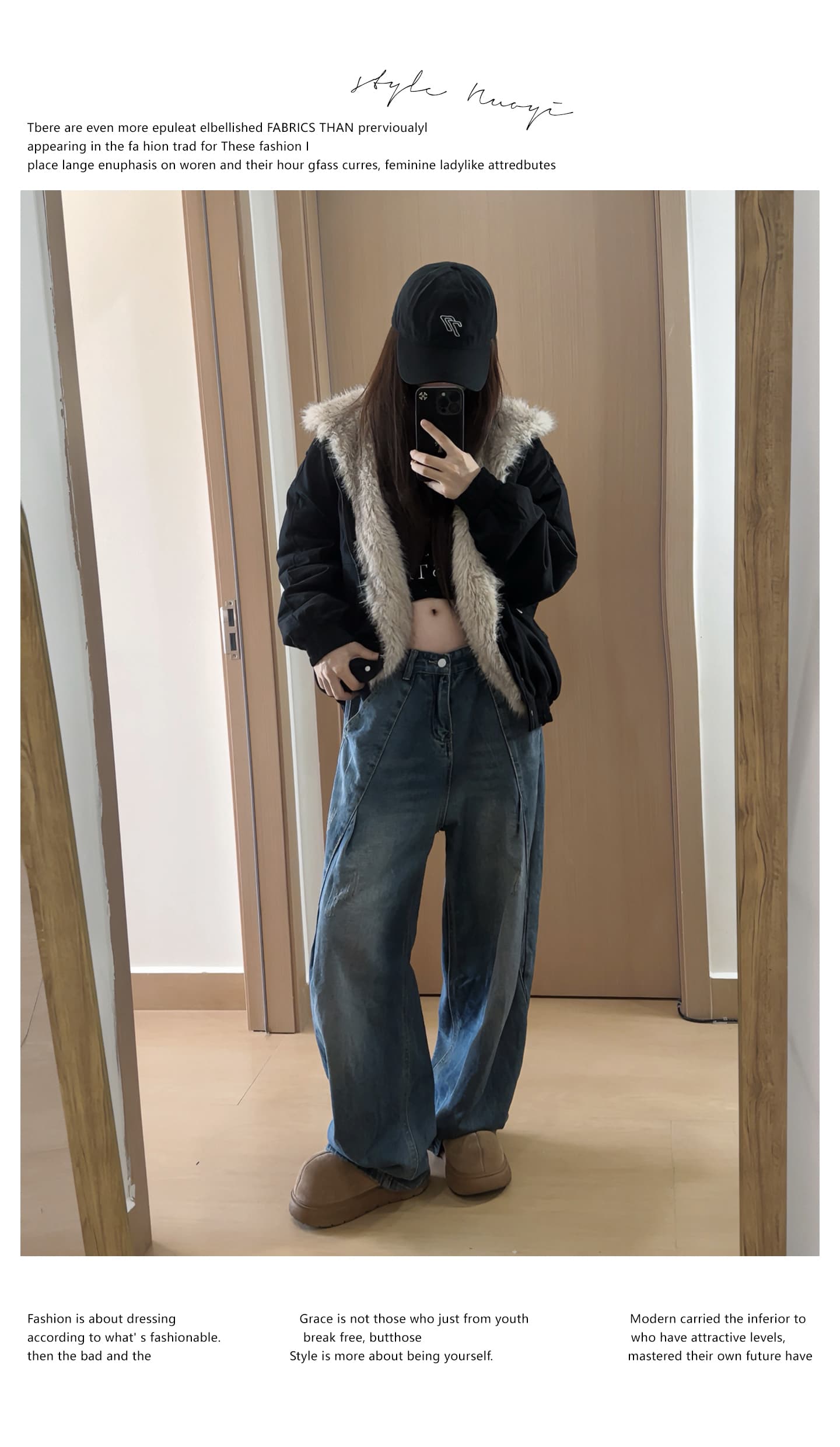 좌 산 조각 플리스 후드 면 의류 남녀 겨울 아메리칸 디자인 센스 두꺼운 면 옷 상세 이미지 37