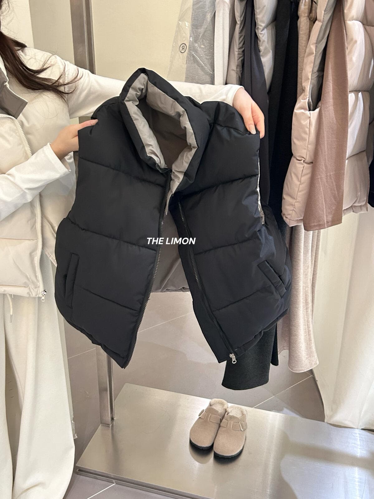 조기 가을 패션 품격 다용도 양성 및 음성 둘 착용 루즈핏 조끼 면 베스트 상세 이미지 8