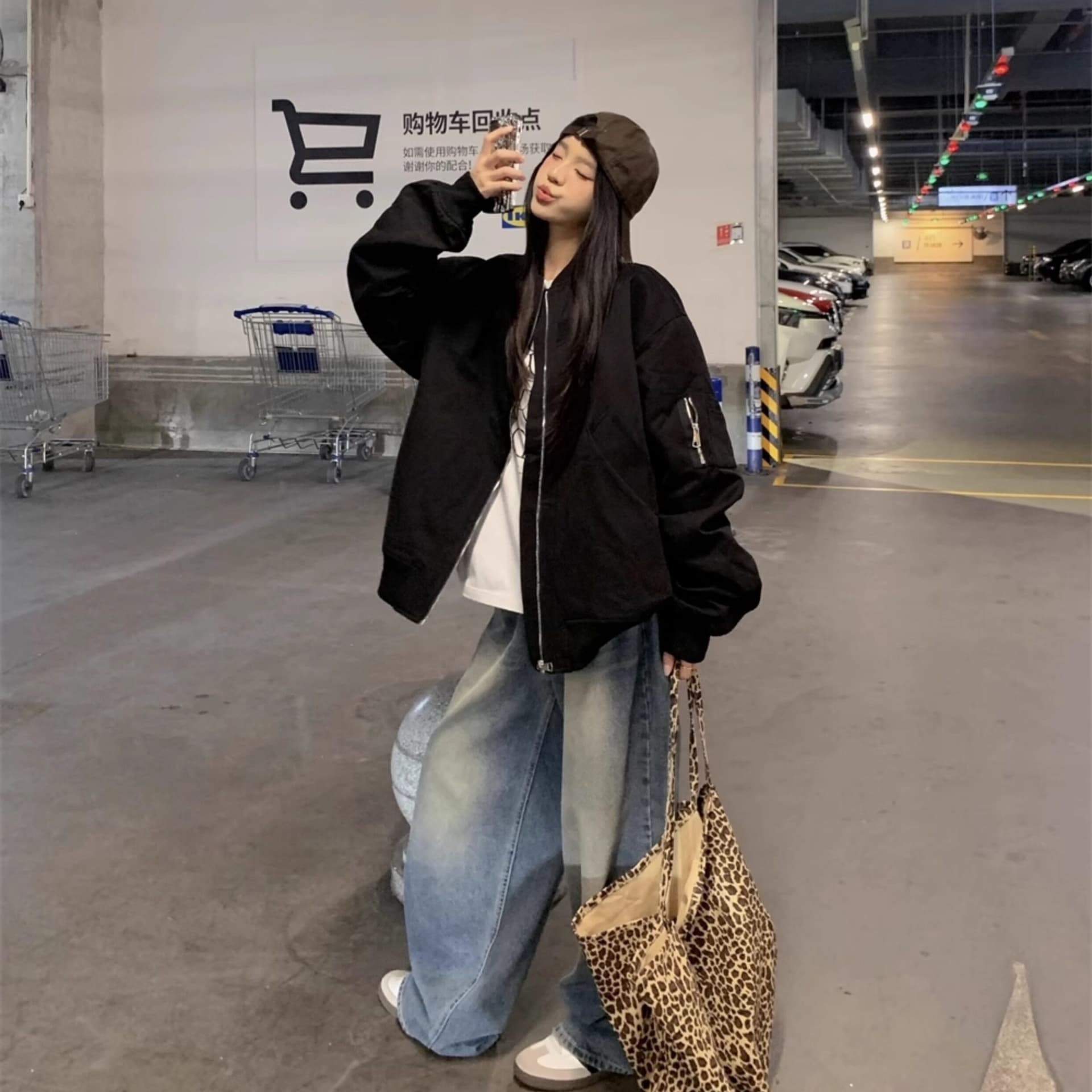 아메리칸 플라잉 재킷 면 의류 솜을 넣은 재킷 남자 여성 의류 이른 봄 얇은 스타일 커플 루즈핏 빅 사이즈 두꺼운 야구 유니폼 이미지 3