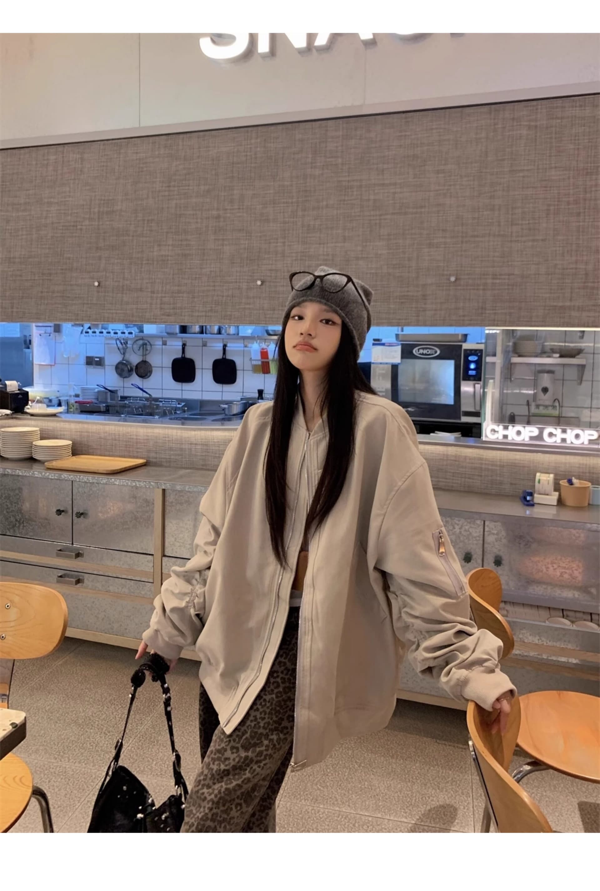 아메리칸 플라잉 재킷 면 의류 솜을 넣은 재킷 남자 여성 의류 이른 봄 얇은 스타일 커플 루즈핏 빅 사이즈 두꺼운 야구 유니폼 상세 이미지 8