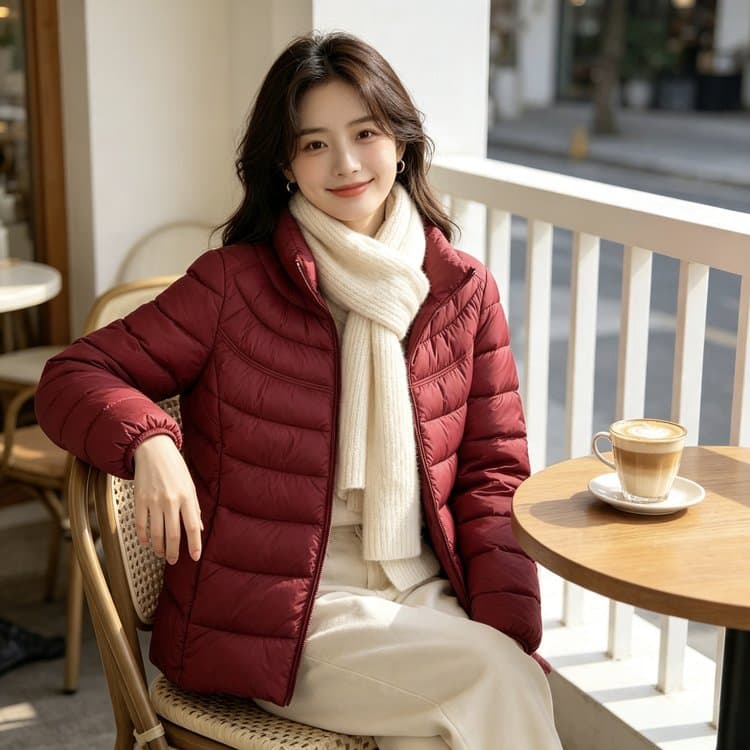새로운 2026 폭발 일본과 한국 얇고 가벼운 면 의류 여성 겨울 빅 사이즈 미니멀리즘 쇼트 스타일 보온 만나는 외출용 재킷 상세 이미지 14