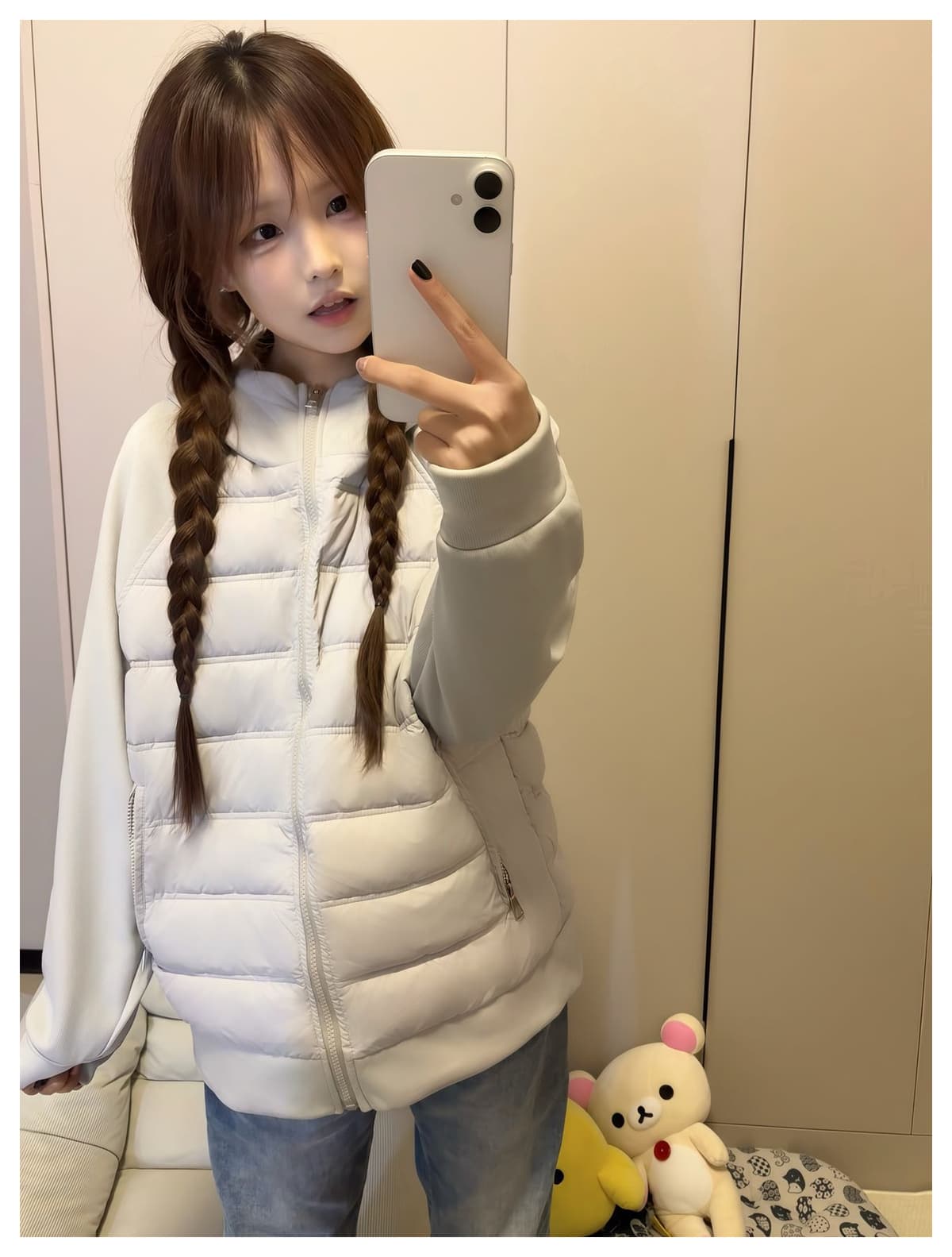 얇고 가벼운 갈비 살 다운 재킷 내피 여자 겨울 자이언트 잘 생긴 ~ 중 겨울 의류 여성 코트 면 의류 얇은 스타일 가을 겨울 착용 가져 가라. 상세 이미지 13