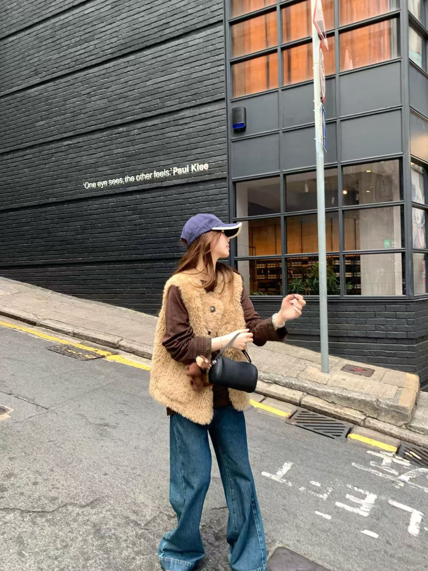 유럽 니켈 베스트 환경 보호 모피 피모 하나 다용도 민소매 조끼 가을 겨울 보온 모피 베스트 여성 코트 상세 이미지 6