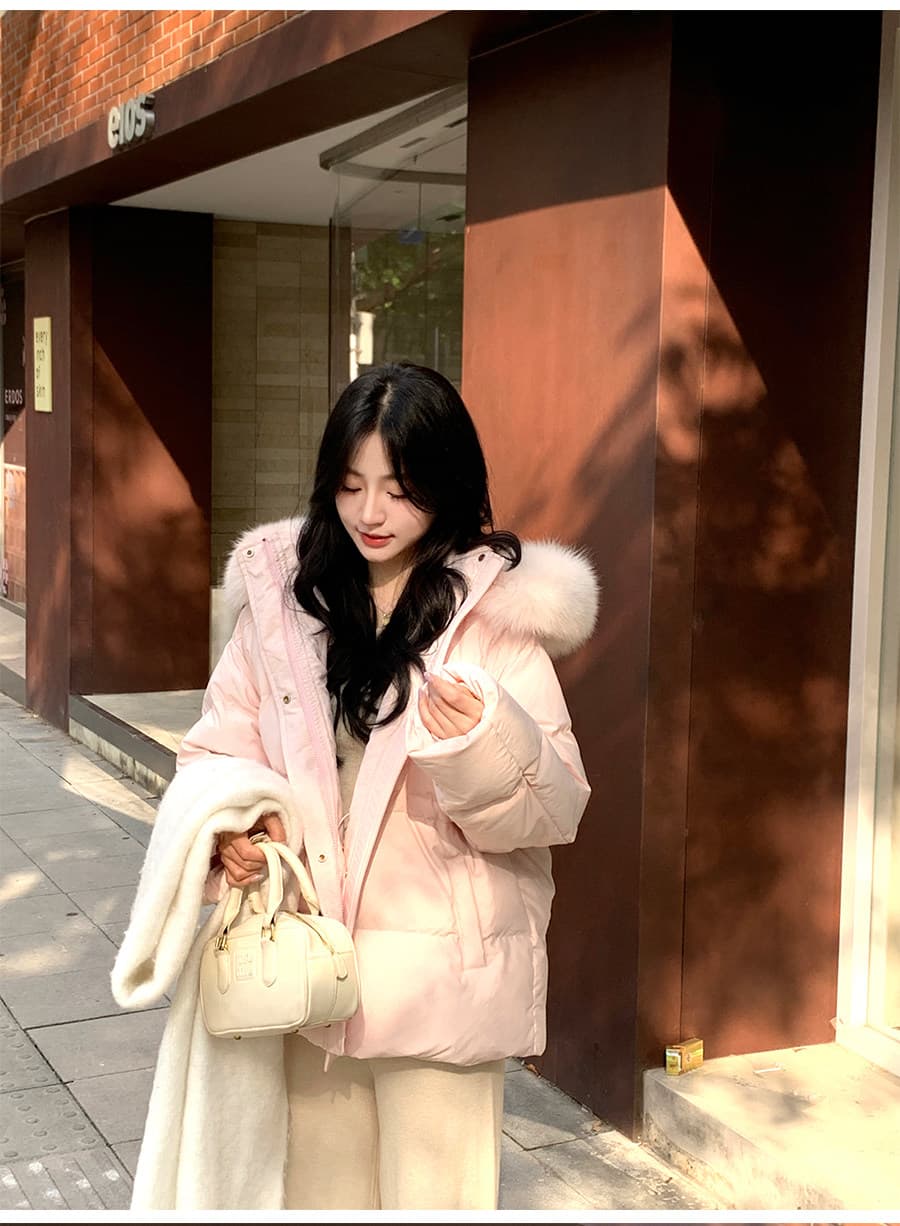 나 원하는 10 십억 면 의류 여성 겨울 2026 새로운 쇼트 스타일 작은 키 슈퍼 잘 생긴 올해 인기 여성의 아파트 꿀 폭발 상세 이미지 8