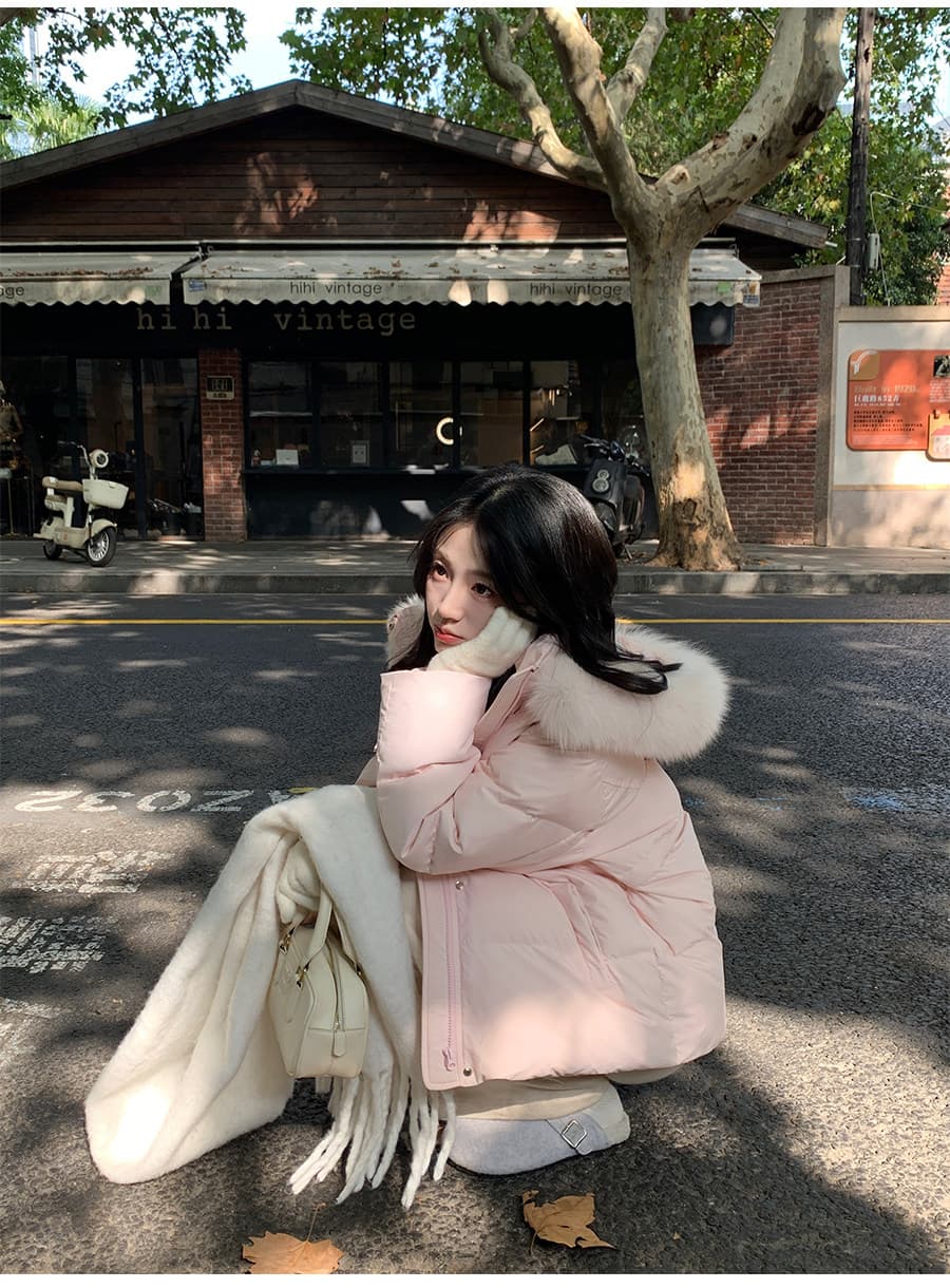 나 원하는 10 십억 면 의류 여성 겨울 2026 새로운 쇼트 스타일 작은 키 슈퍼 잘 생긴 올해 인기 여성의 아파트 꿀 폭발 상세 이미지 11