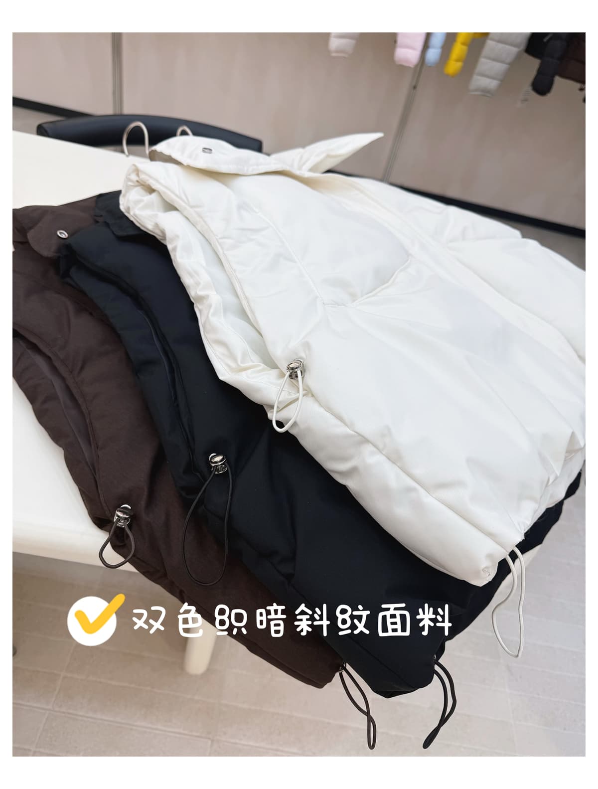 슈퍼 잘 생긴 크림 버블 푸 두꺼운 보온 품격 높음 물품 스탠드 칼라 다운 코튼 베스트 조끼 여성 상세 이미지 21