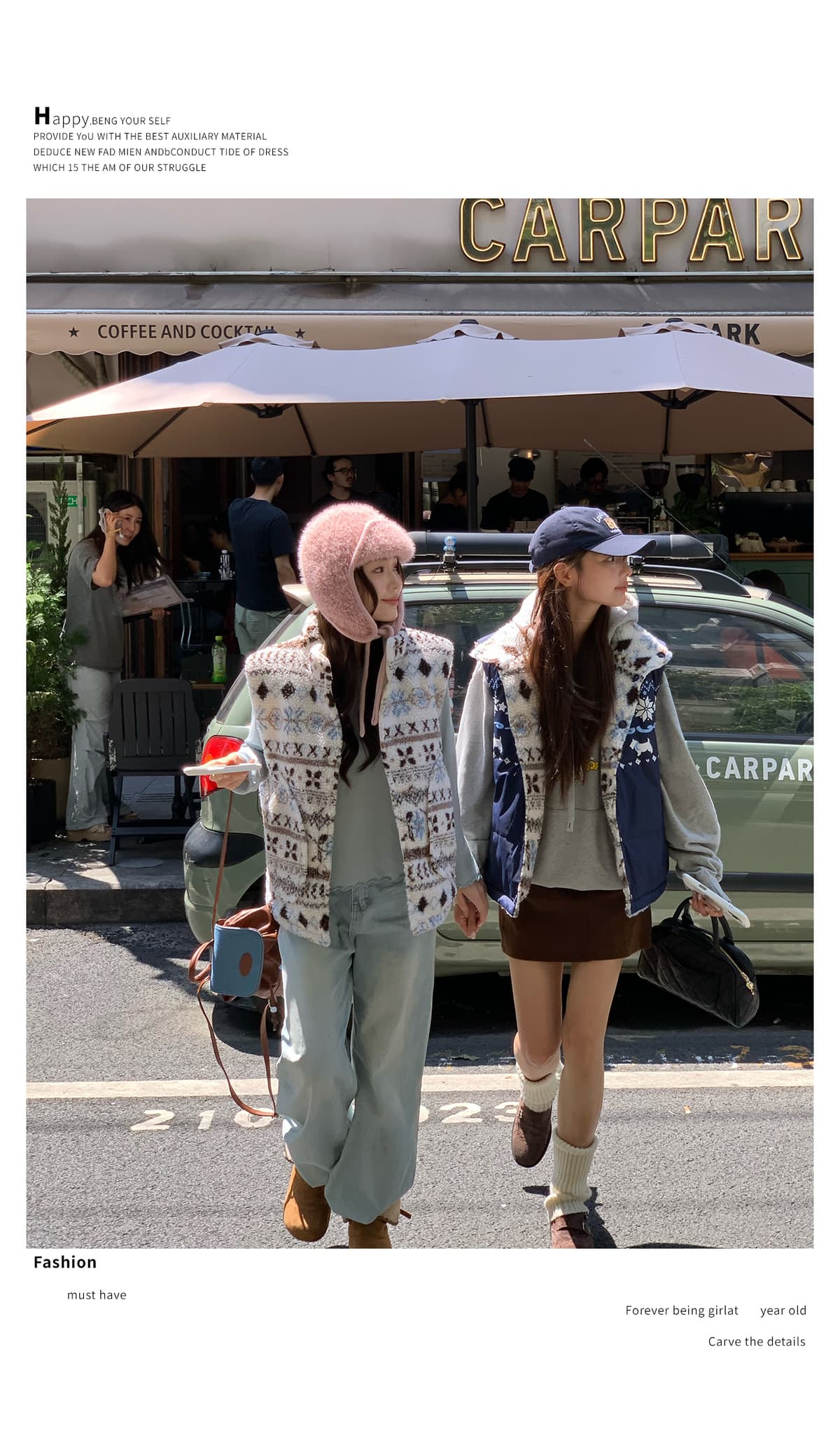 아메리칸 레트로 공정한 섬 양면 착용 베스트 남녀 배색 두꺼운 보온 개 눈 무늬 재킷 겨울 상세 이미지 11