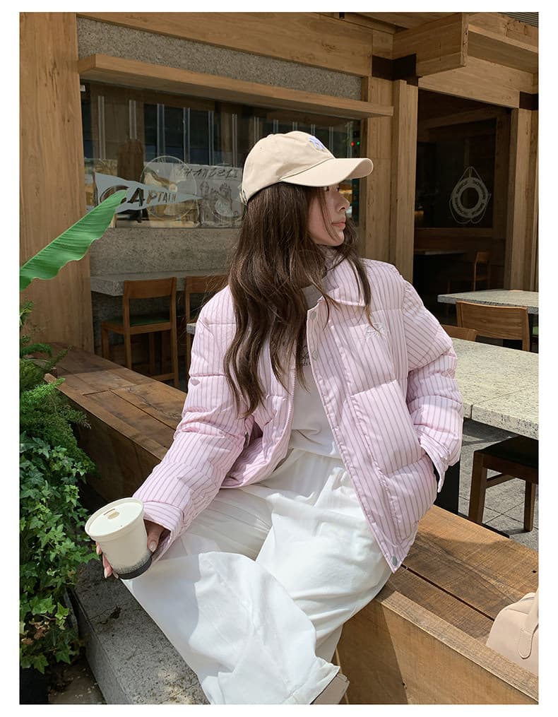 한국 스타일 루즈핏 캐주얼 아래 면화 의류 여성 겨울 아메리칸 레트로 면 옷 재킷 작은 대중 슬림해 보이는 다용도 패딩 재킷 상세 이미지 20