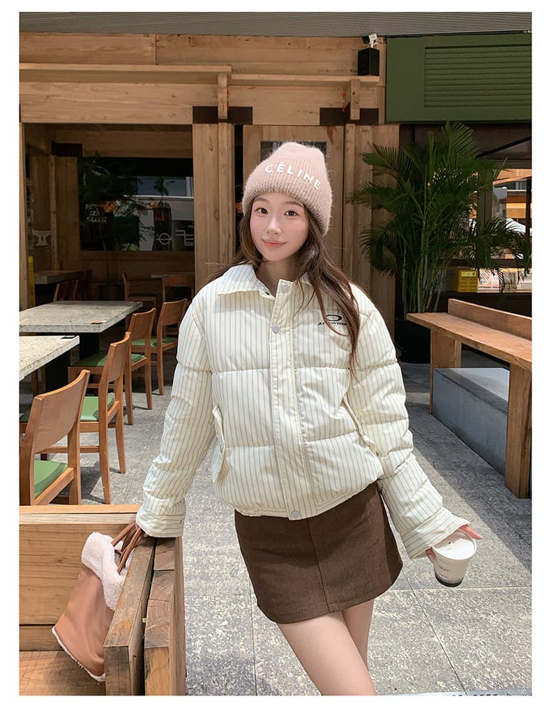 한국 스타일 루즈핏 캐주얼 아래 면화 의류 여성 겨울 아메리칸 레트로 면 옷 재킷 작은 대중 슬림해 보이는 다용도 패딩 재킷 상세 이미지 31