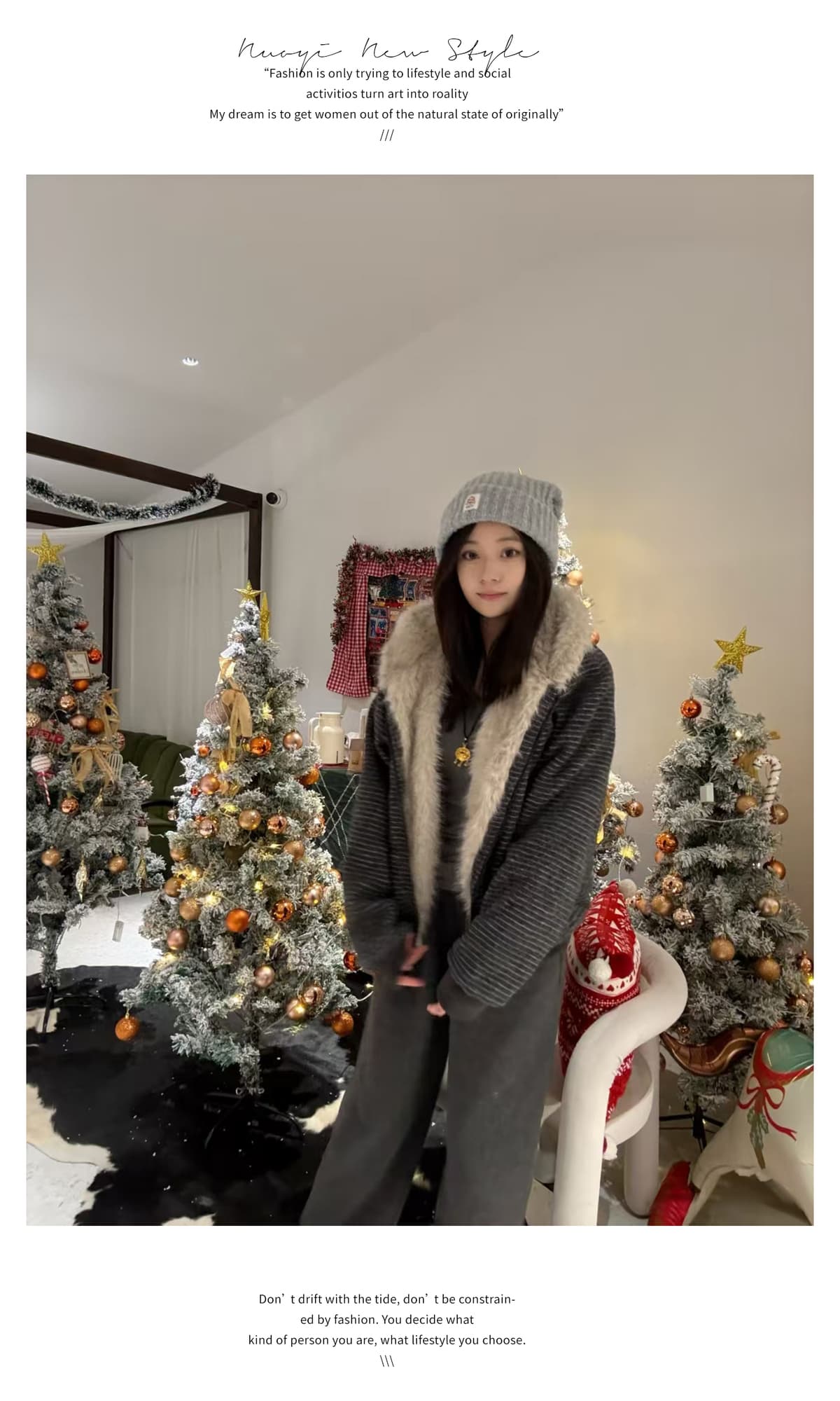 스트라이프 프로필 모양 모피 칼라 두꺼운 면 옷 남자 폭발 2026 새로운 좌 산 조각 여성 코트 머저리 상세 이미지 31