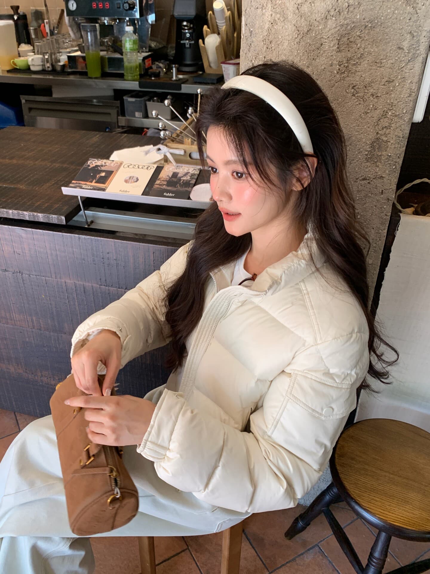 아메리칸 쇼트 스타일 스탠드 칼라 아래 면화 의류 여성 겨울 새로운 핏 스타일 슈퍼 잘 생긴 긍정적 인 어깨 몸매 가꾸기 면 옷 두꺼움 재킷 상세 이미지 19