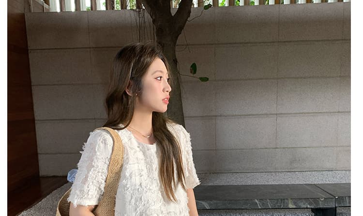 임산부 쉬폰 패치워크 여름 프랑스식 낭만주의 자카드 홀로우 아웃 우아한 드레스 상세 이미지 41