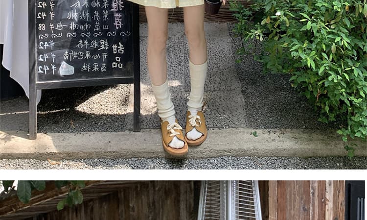 임산부 작은 키 세트 연령 감소 작은 청신 부주의 한 소매 셔츠 반바지 투피스 슈트 상세 이미지 16