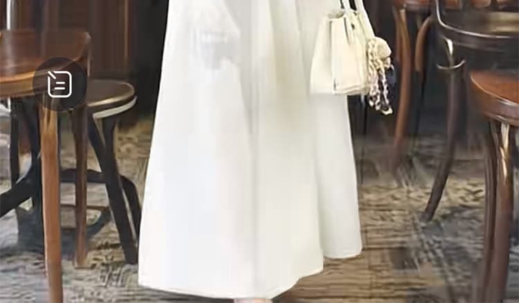 2026 새로운 임산부 프랑스식 화이트 프릴 민소매 맨위 돼지 코 버클 슬림해 보이는 반신 스커트 투피스 세트 세트 상세 이미지 31