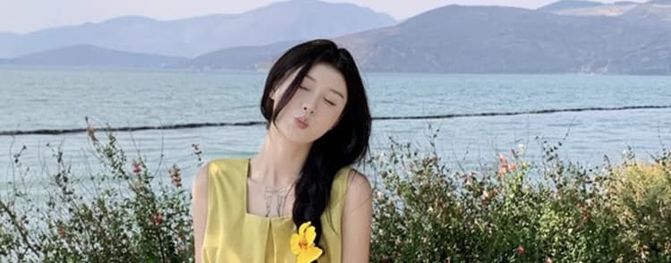 실사 중 출산 착용 세트 여름 신선함 달콤함 외국 가스 패션 루즈핏 표지 임신 배 고급 센스 세트 상세 이미지 1