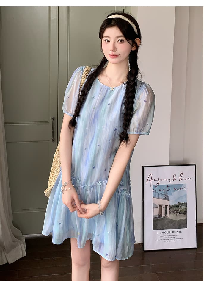 실사 지금 지금 2026 여름 새로운 디자이너 섹션 부드러운 패션 다용도 느긋한 바람 루즈핏 드레스 상세 이미지 9
