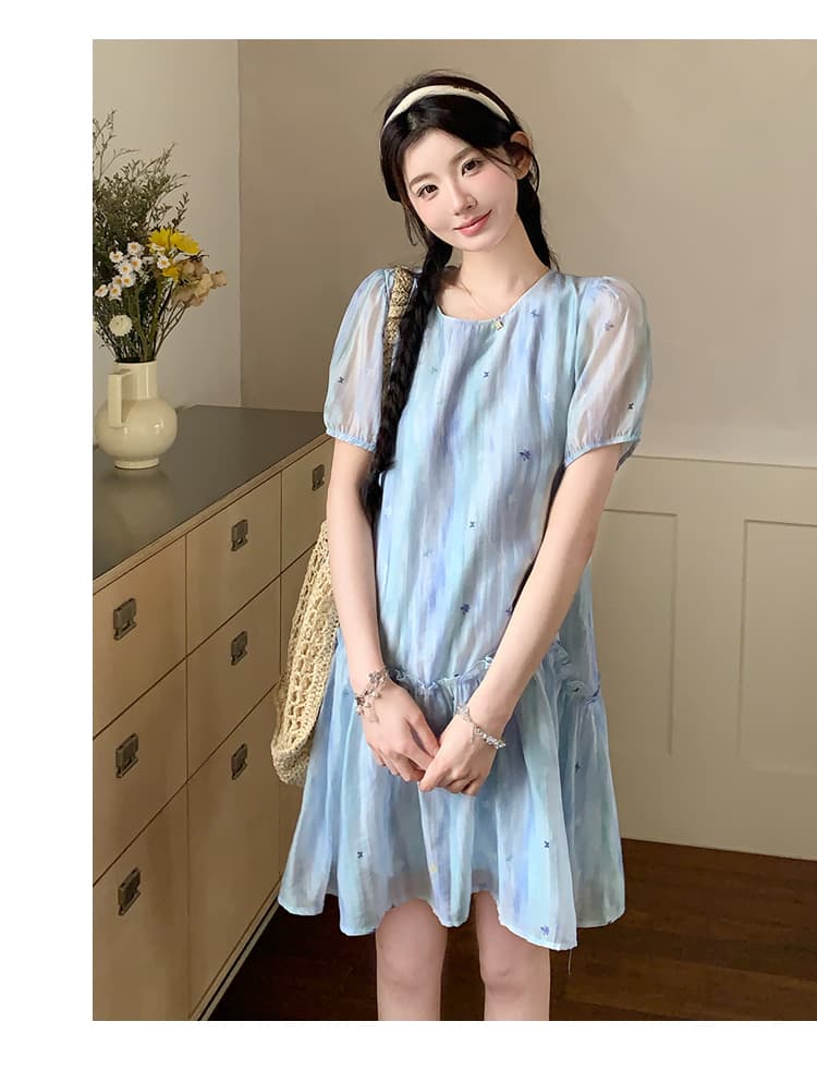실사 지금 지금 2026 여름 새로운 디자이너 섹션 부드러운 패션 다용도 느긋한 바람 루즈핏 드레스 상세 이미지 15