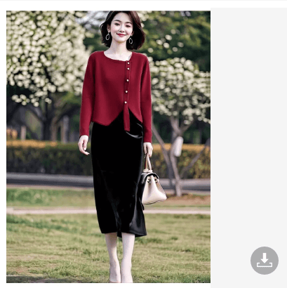 오리지널 브랜드 플래그십 스토어 부드러운 디자인 센스 니트 스웨터 이미지 2