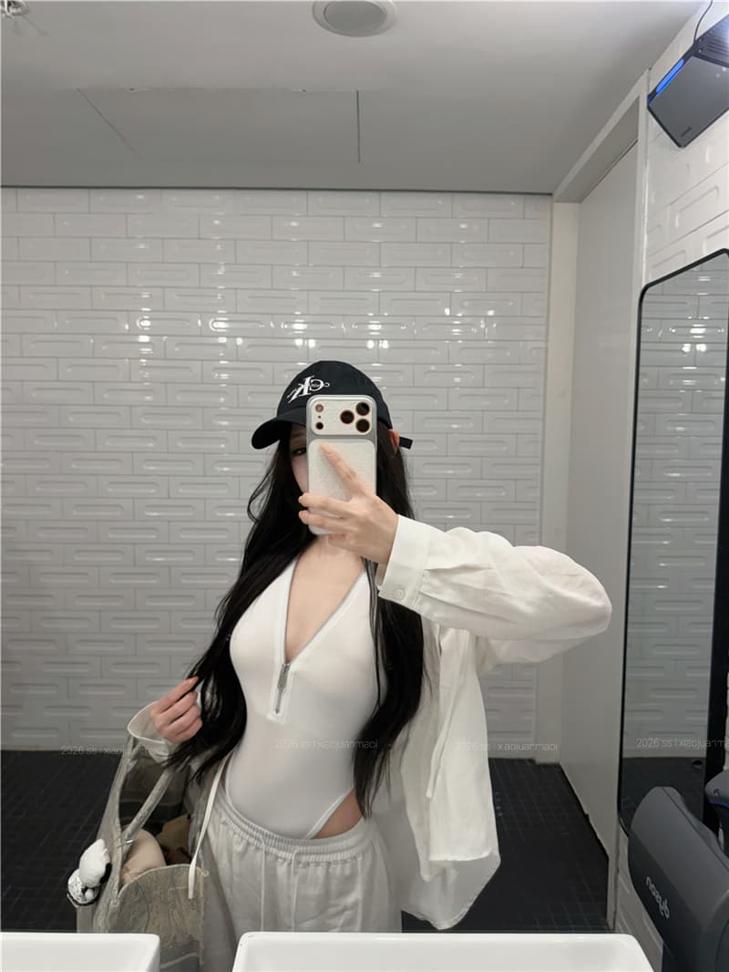 실사 이른 가을 섹시함 올인원 발굴하다 구두 지퍼 미니멀리즘 품격 조끼 느슨함 센스 후드 셔츠 긴 바지 세트 여성 상세 이미지 20