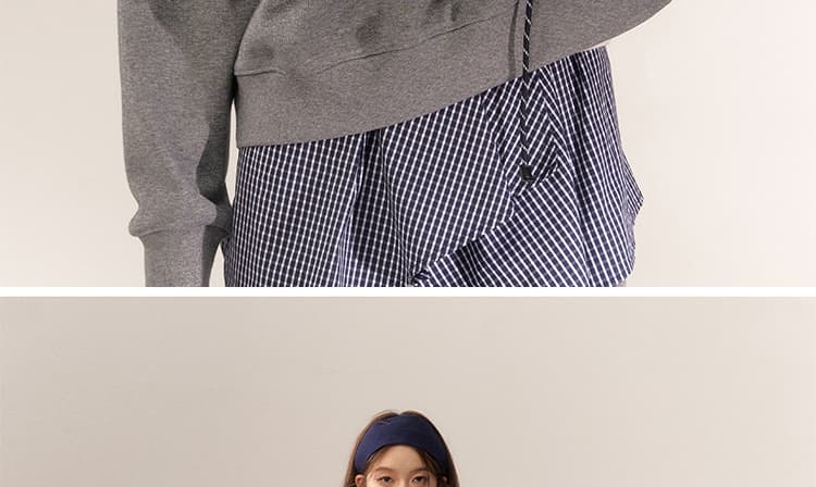 새로운 가을 겨울 아메리칸 레트로 페이크 레이어드 패치워크 맨위 후드티 임산부 와이드 레그 팬츠 세트 상세 이미지 25